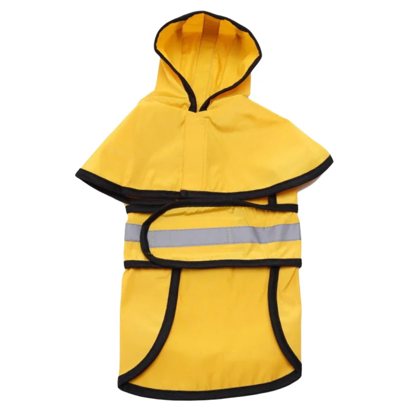 Purely Pawsome™ Waterproof Reflective Dog Raincoat - Full-Cover 4-Leg Protection for Small Dogs
