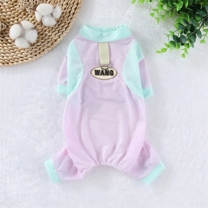 Purely Pawsome™ Ice Silk Dog Cooling Jumpsuit - Breathable Summer Mesh Vest