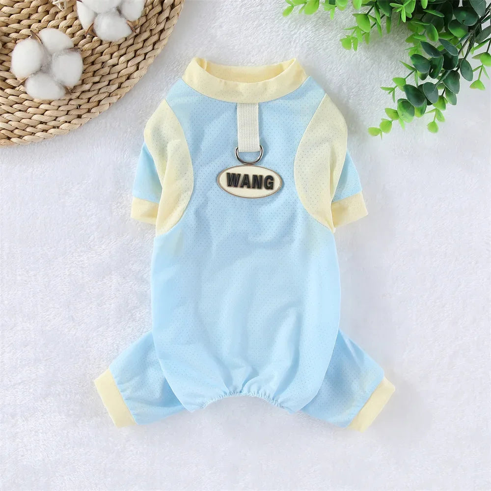 Purely Pawsome™ Ice Silk Dog Cooling Jumpsuit - Breathable Summer Mesh Vest