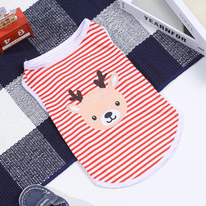 Purely Pawsome™ Cute Summer Cooling Vest - Cartoon Soft Clothing for Dogs