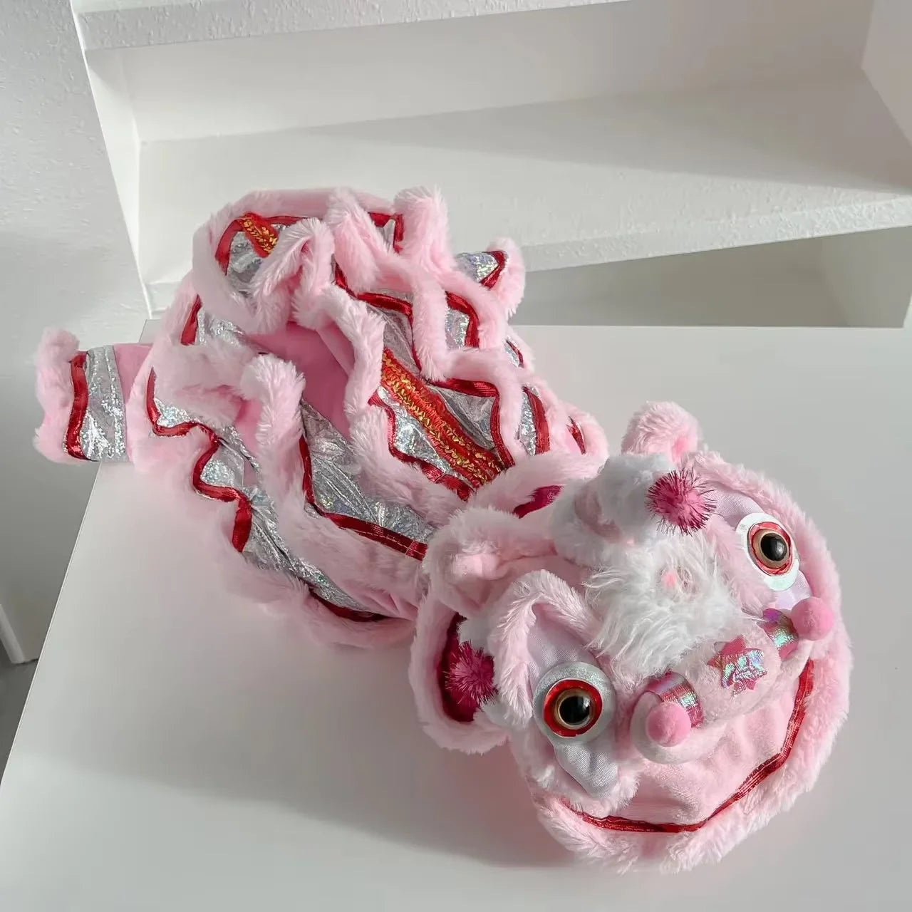 Purely Pawsome™ Lion Dance Dog Costume - Chinese New Year Festival Outfit for Dogs & Cats