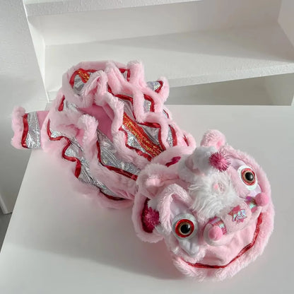 Purely Pawsome™ Lion Dance Dog Costume - Chinese New Year Festival Outfit for Dogs & Cats