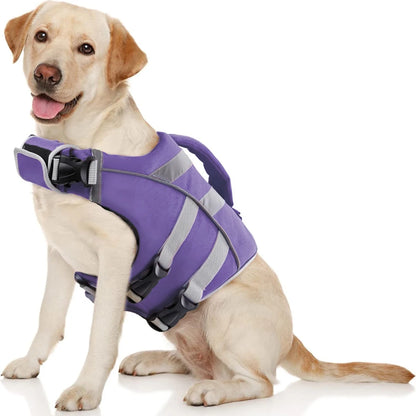 Purely Pawsome™ Premium Waterproof Dog Life Jacket - Reflective Safety Vest for Water Adventures