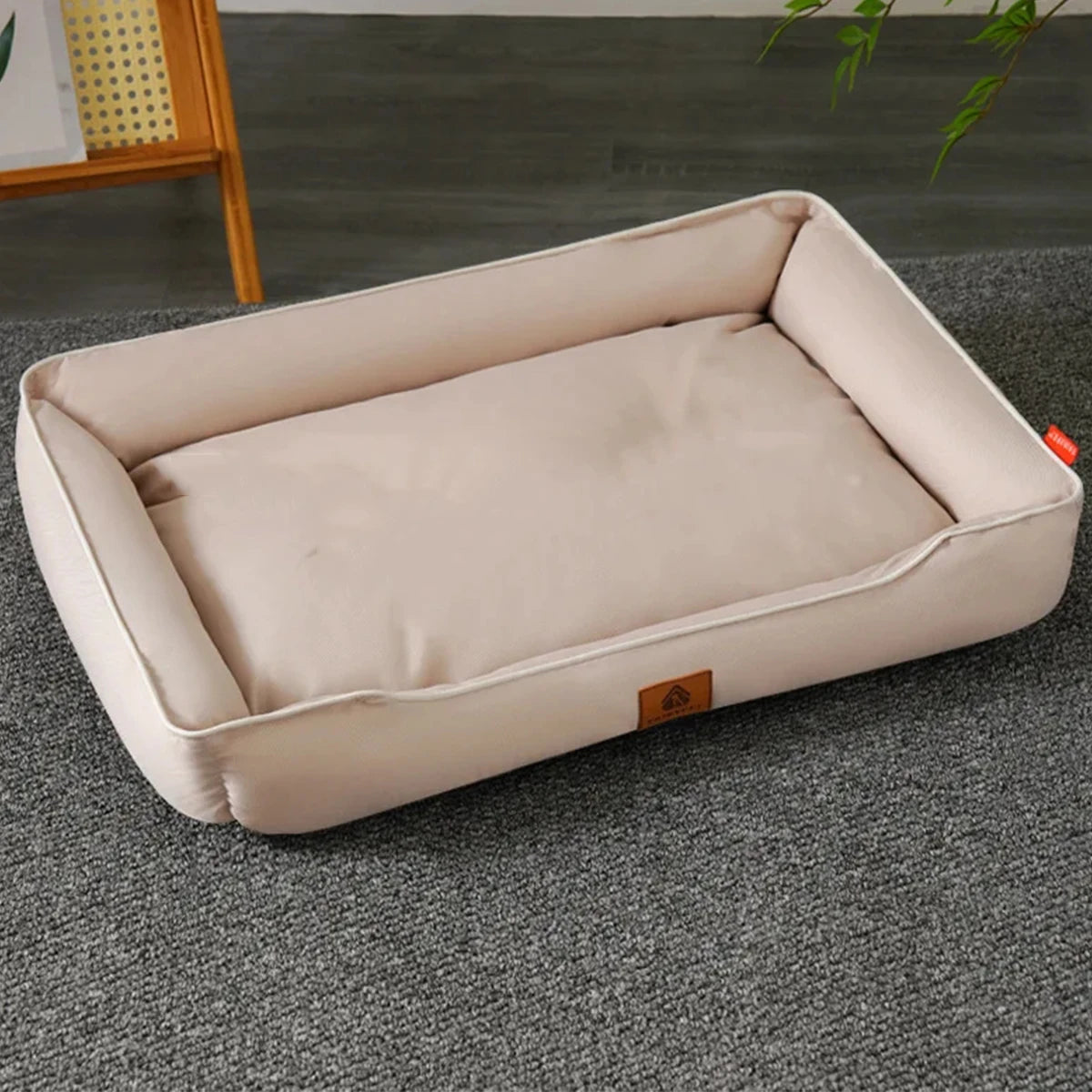 Purely Pawsome™ Four Season Square Dog Bed - Bite-Resistant Waterproof Mattress for Large Dogs