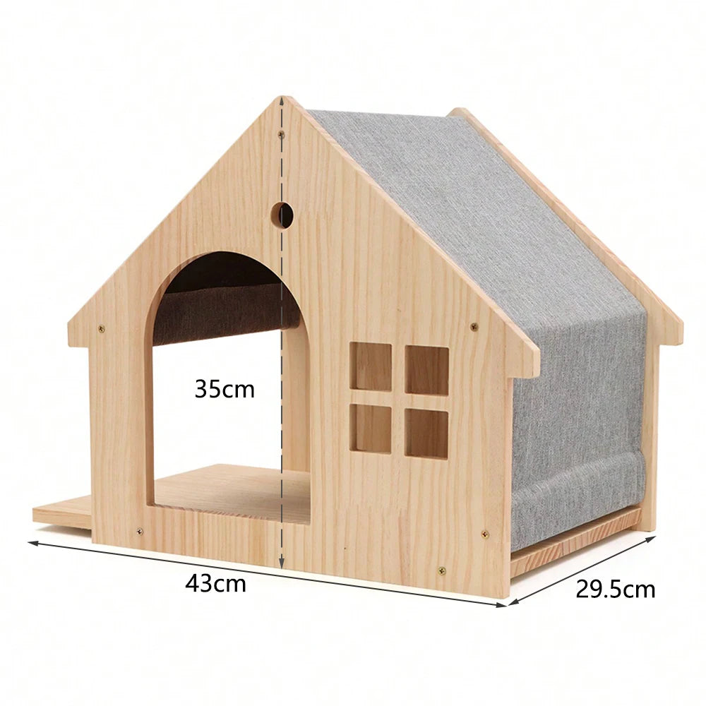 Cat Wall Climbing House Shelf Bed Wall Mounted Tree Tower Hiding House Villa Castle for Indoor Cats Accessories Sleeping
