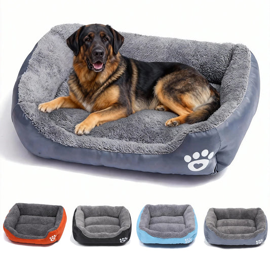 Purely Pawsome™ Soft Square Large Dog Sofa - Elastic Cushion Winter Warm Kennel