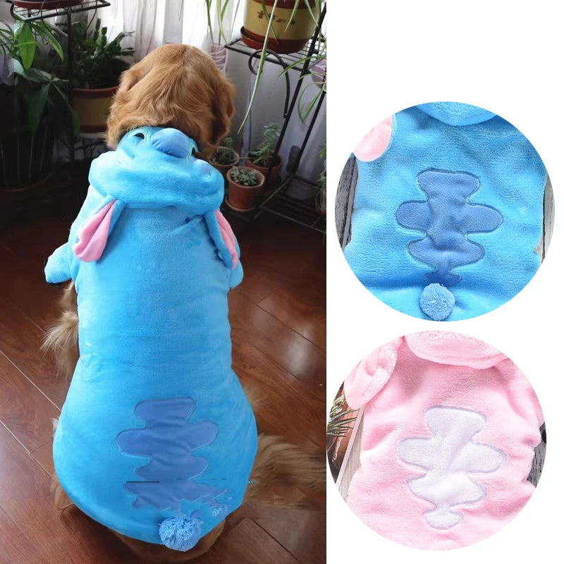 Purely Pawsome™ Cute Winter Coat for Large Dogs - Warm Pajama Vest (XS-7XL)