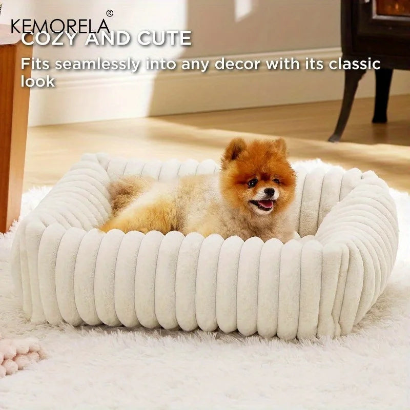 Purely Pawsome™ Orthopedic Plush Dog Bed - High Resilience Support Mattress for Medium & Large Dogs