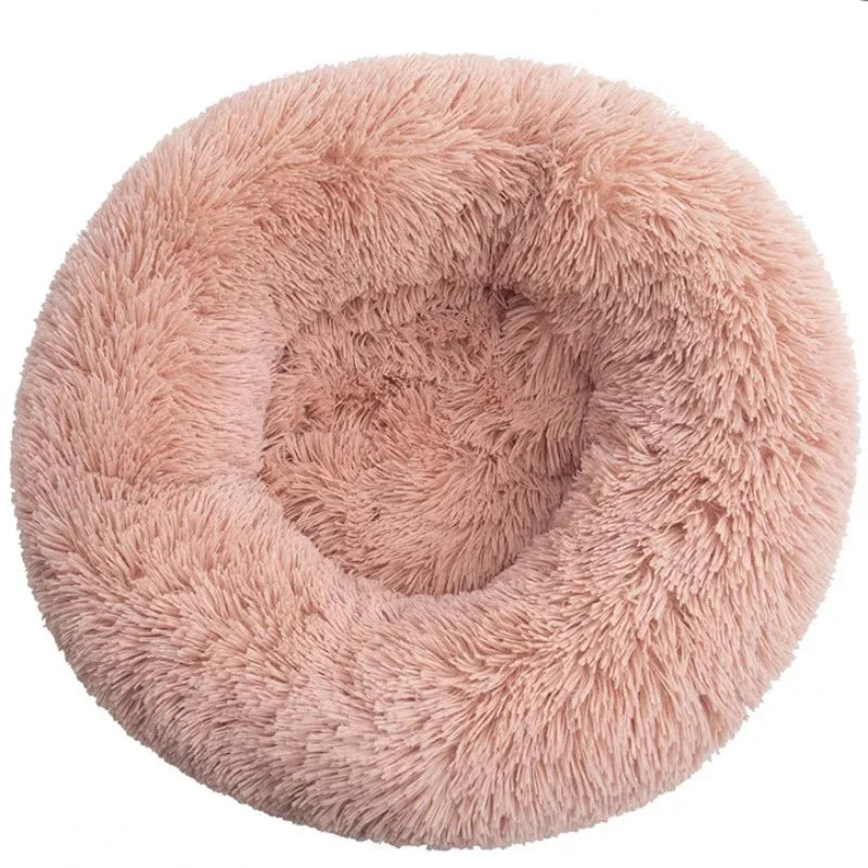 Purely Pawsome™ Round Pet Bed - Super Soft Plush Dog House for Large Dogs (40-90cm, 6 Sizes)