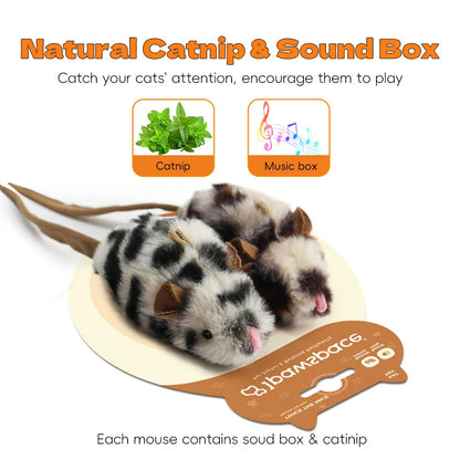 Purely Pawsome™ Electric Interactive Mouse Cat Toy - Funny Plush Smart Pet Movement Toy