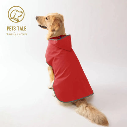 Purely Pawsome™ Waterproof Double-Layer Dog Raincoat - Bright Yellow Reflective Puppy Rain Jacket for Small & Medium Dogs