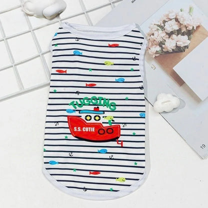 Purely Pawsome™ Cute Summer Cooling Vest - Cartoon Soft Clothing for Dogs