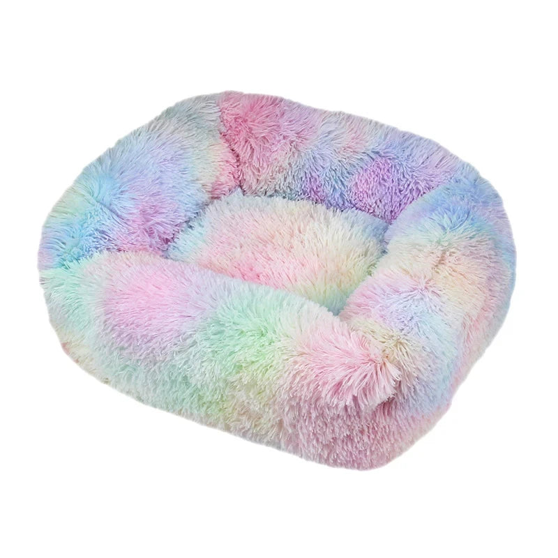 Purely Pawsome™ Rectangle Plush Dog Bed - Winter Warm Mat for Small, Medium & Big Pets