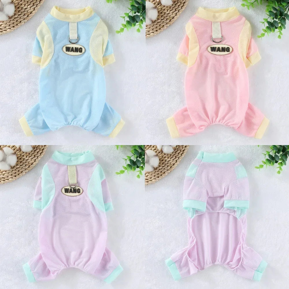 Purely Pawsome™ Ice Silk Dog Cooling Jumpsuit - Breathable Summer Mesh Vest