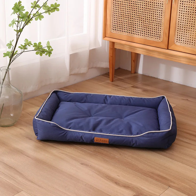 Purely Pawsome™ Four Season Square Dog Bed - Bite-Resistant Waterproof Mattress for Large Dogs