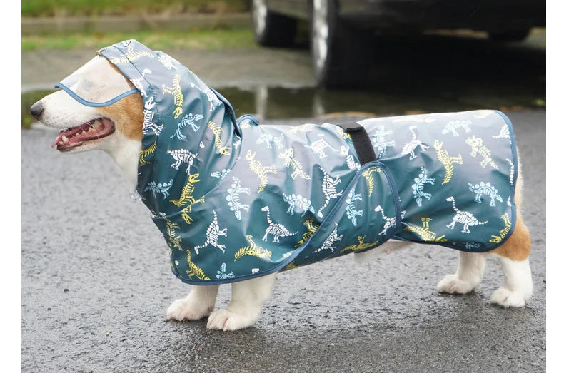 Purely Pawsome™ Waterproof Dog Raincoat - Rain Cloak Jumpsuit for All Dog Sizes (M-9XL)