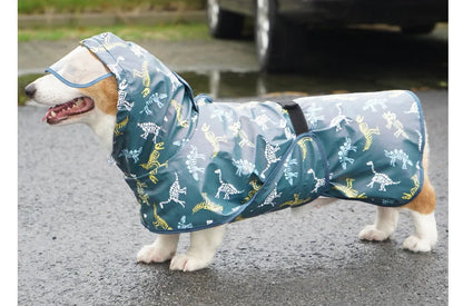 Purely Pawsome™ Waterproof Dog Raincoat - Rain Cloak Jumpsuit for All Dog Sizes (M-9XL)