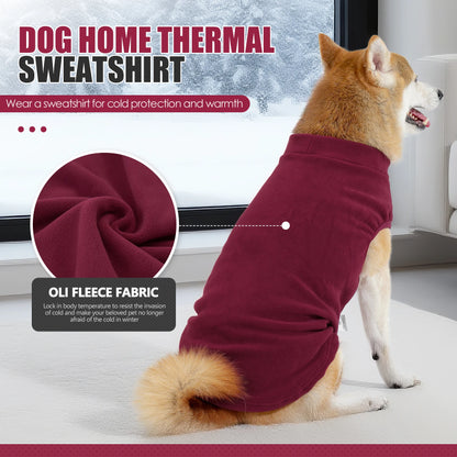 Purely Pawsome™ Fleece Dog Sweater - Stretchy Pullover Soft Jacket for All Sizes