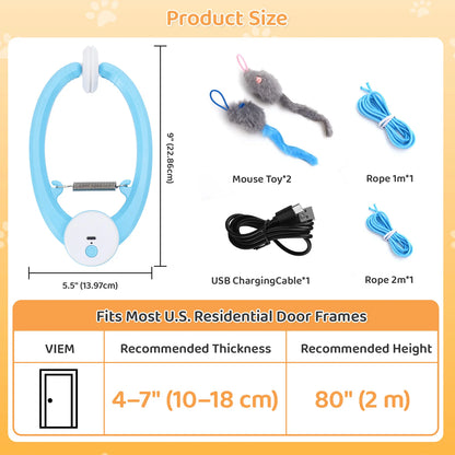Purely Pawsome™ Electric Butterfly Cat Toy - USB Rechargeable Fluttering Feather Wand for Indoor Enrichment