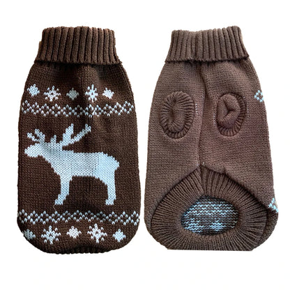 Purely Pawsome™ Cozy Knitted Dog Sweater - Winter Warmth for Small & Medium Dogs
