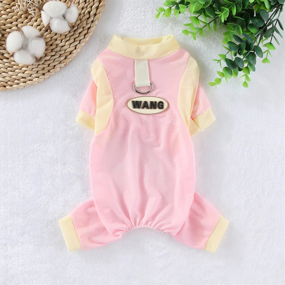 Purely Pawsome™ Ice Silk Dog Cooling Jumpsuit - Breathable Summer Mesh Vest