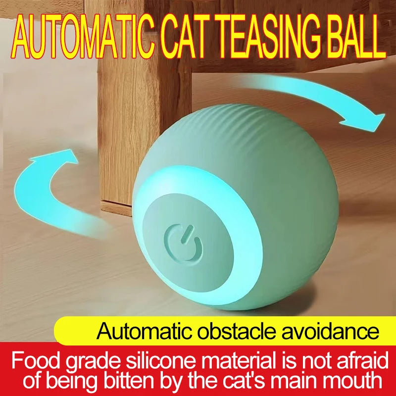 Purely Pawsome™ Interactive Cat Ball - Automatic Indoor Rolling Cat Toy Electric Smart Ball