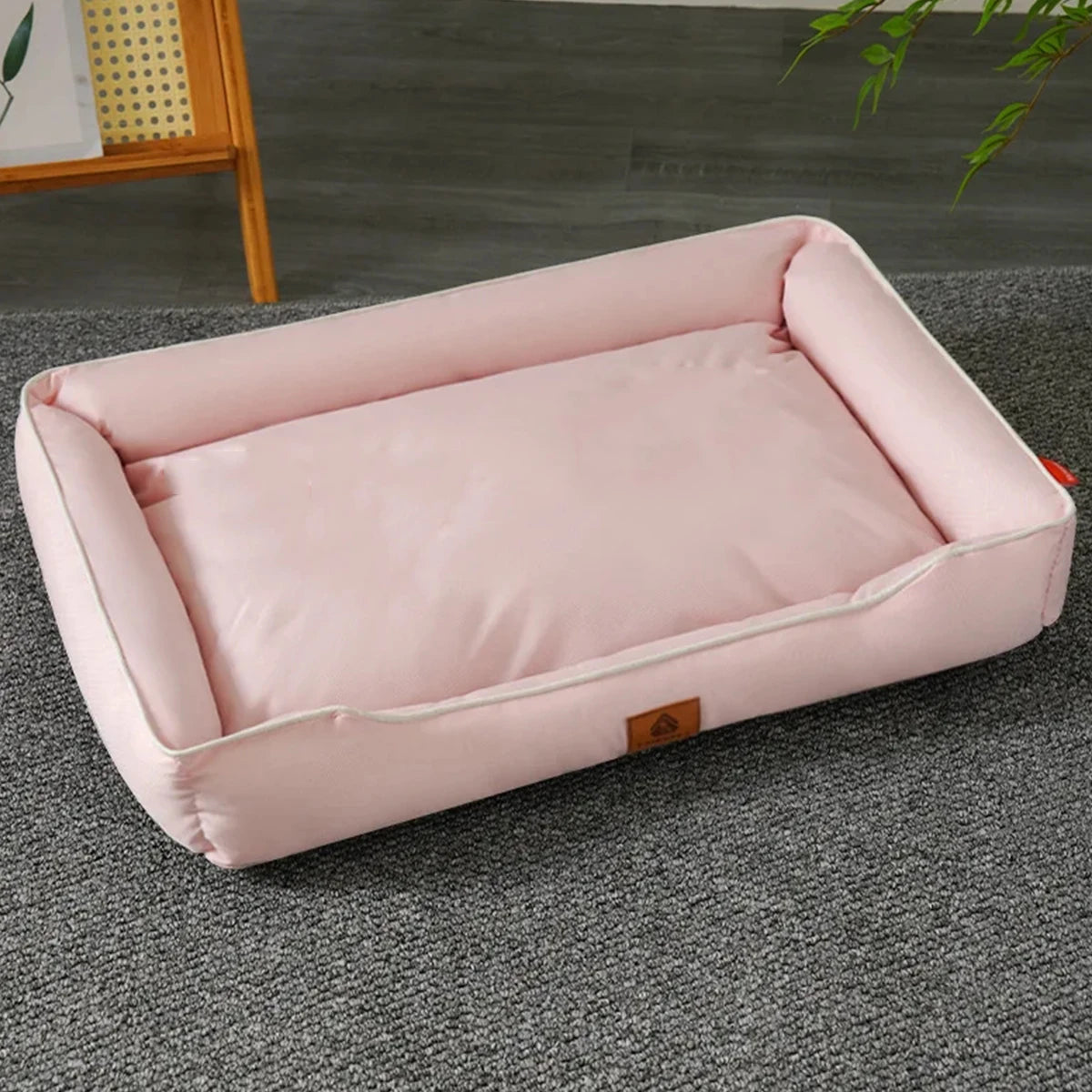 Purely Pawsome™ Four Season Square Dog Bed - Bite-Resistant Waterproof Mattress for Large Dogs