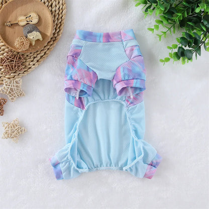 Purely Pawsome™ Ice Silk Dog Cooling Jumpsuit - Breathable Summer Mesh Vest