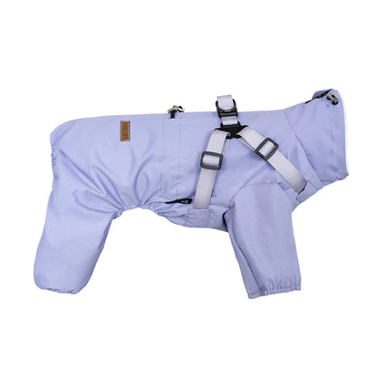 Purely Pawsome™ Dog Raincoat with Harness - Waterproof 4-Leg Rain Jacket for Small Dogs