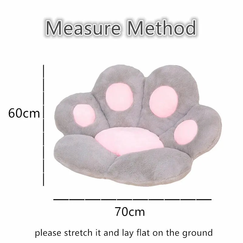 Purely Pawsome™ Kawaii Cat Paw Plush Cushion - 70x60cm Soft Stuffed Floor Chair Sofa Pad