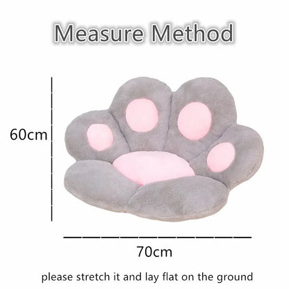 Purely Pawsome™ Kawaii Cat Paw Plush Cushion - 70x60cm Soft Stuffed Floor Chair Sofa Pad