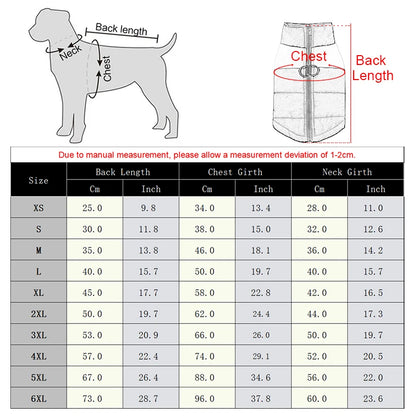 Purely Pawsome™ Waterproof Winter Dog Coat - Warm Vest for Small to Large Dogs