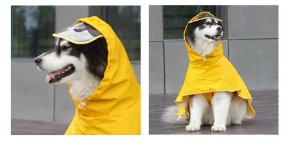 Purely Pawsome™ Waterproof Dog Raincoat - Rain Cloak Jumpsuit for All Dog Sizes (M-9XL)