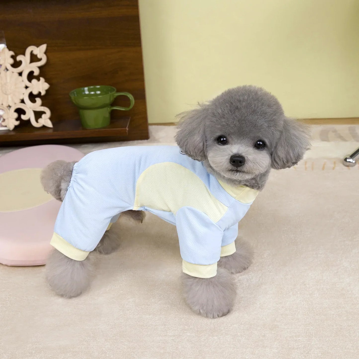 Purely Pawsome™ Ice Silk Dog Cooling Jumpsuit - Breathable Summer Mesh Vest