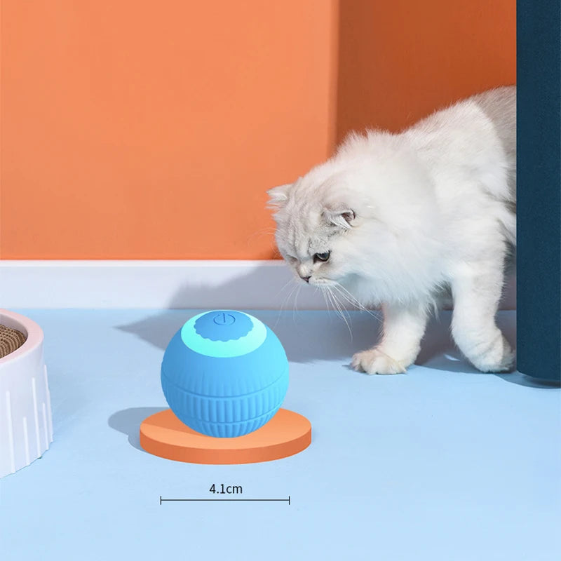 Purely Pawsome™ Interactive Cat Ball - Automatic Indoor Rolling Cat Toy Electric Smart Ball