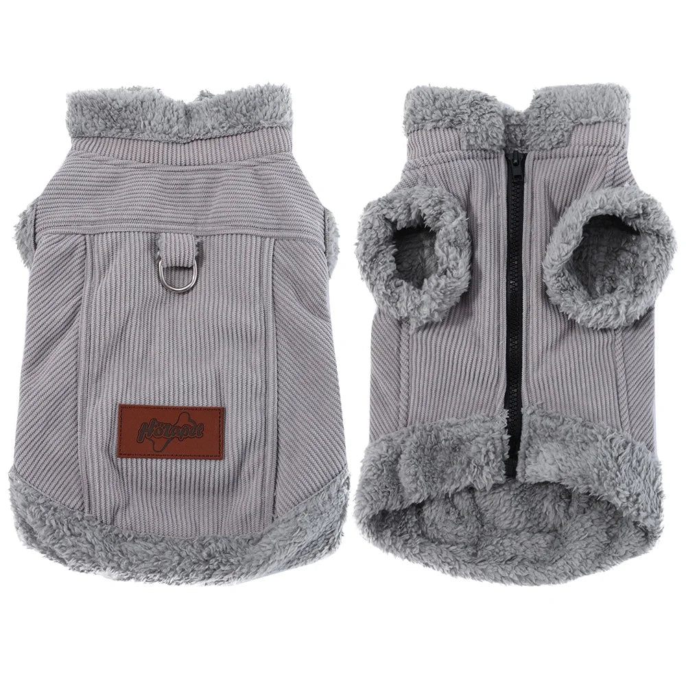Purely Pawsome™ Warm Winter Fleece Jacket - Windproof Waterproof Coat for Small & Medium Dogs