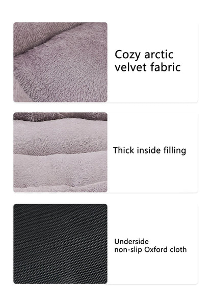 Purely Pawsome™ Soft Square Large Dog Sofa - Elastic Cushion Winter Warm Kennel