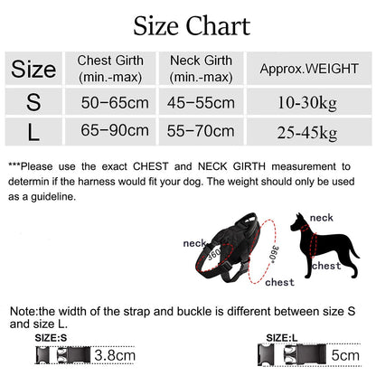 Purely Pawsome™ Tactical Dog Vest - Training Military Patrol Service Dog Harness with Handle