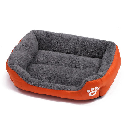 Purely Pawsome™ Soft Square Large Dog Sofa - Elastic Cushion Winter Warm Kennel