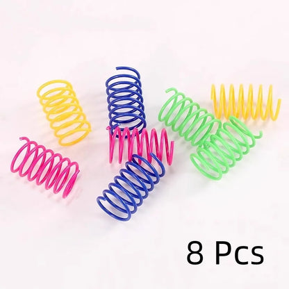 Purely Pawsome™ Cat Spring Toys - 4pcs Wide Durable Heavy Gauge Colorful Coil Springs
