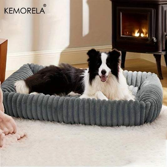Purely Pawsome™ Orthopedic Plush Dog Bed - High Resilience Support Mattress for Medium & Large Dogs