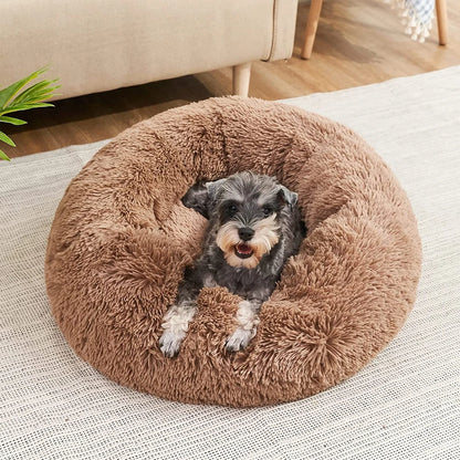 Purely Pawsome™ Round Pet Bed - Super Soft Plush Dog House for Large Dogs (40-90cm, 6 Sizes)