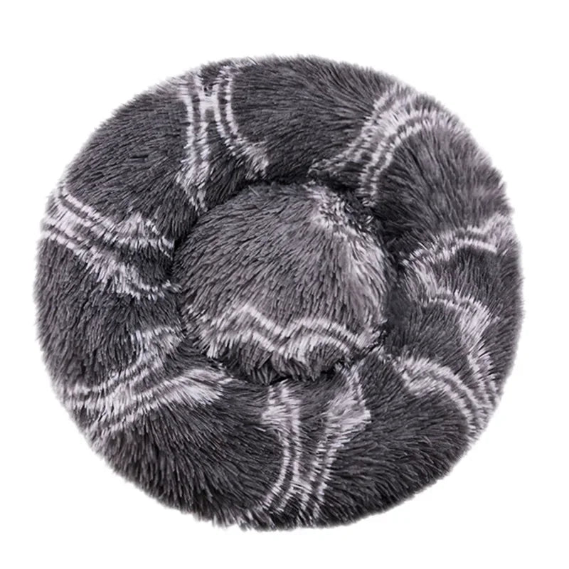 Purely Pawsome™ Round Pet Bed - Super Soft Plush Dog House for Large Dogs (40-90cm, 6 Sizes)
