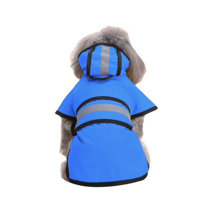 Purely Pawsome™ Waterproof Reflective Dog Raincoat - Full-Cover 4-Leg Protection for Small Dogs