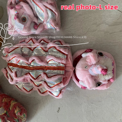 Purely Pawsome™ Lion Dance Dog Costume - Chinese New Year Festival Outfit for Dogs & Cats
