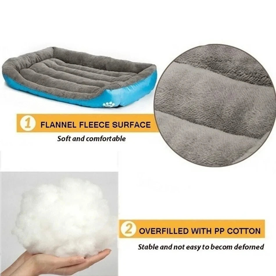Purely Pawsome™ Soft Square Large Dog Sofa - Elastic Cushion Winter Warm Kennel