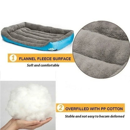 Purely Pawsome™ Soft Square Large Dog Sofa - Elastic Cushion Winter Warm Kennel