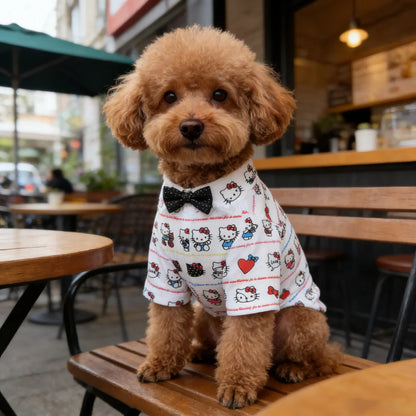 Purely Pawsome™ Fashionable Sanrio Pet T-Shirt - Soft Printed Sleeveless Top