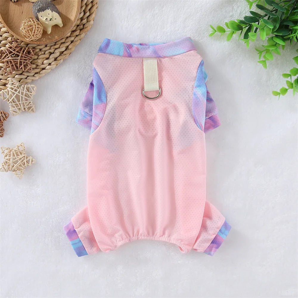 Purely Pawsome™ Ice Silk Dog Cooling Jumpsuit - Breathable Summer Mesh Vest