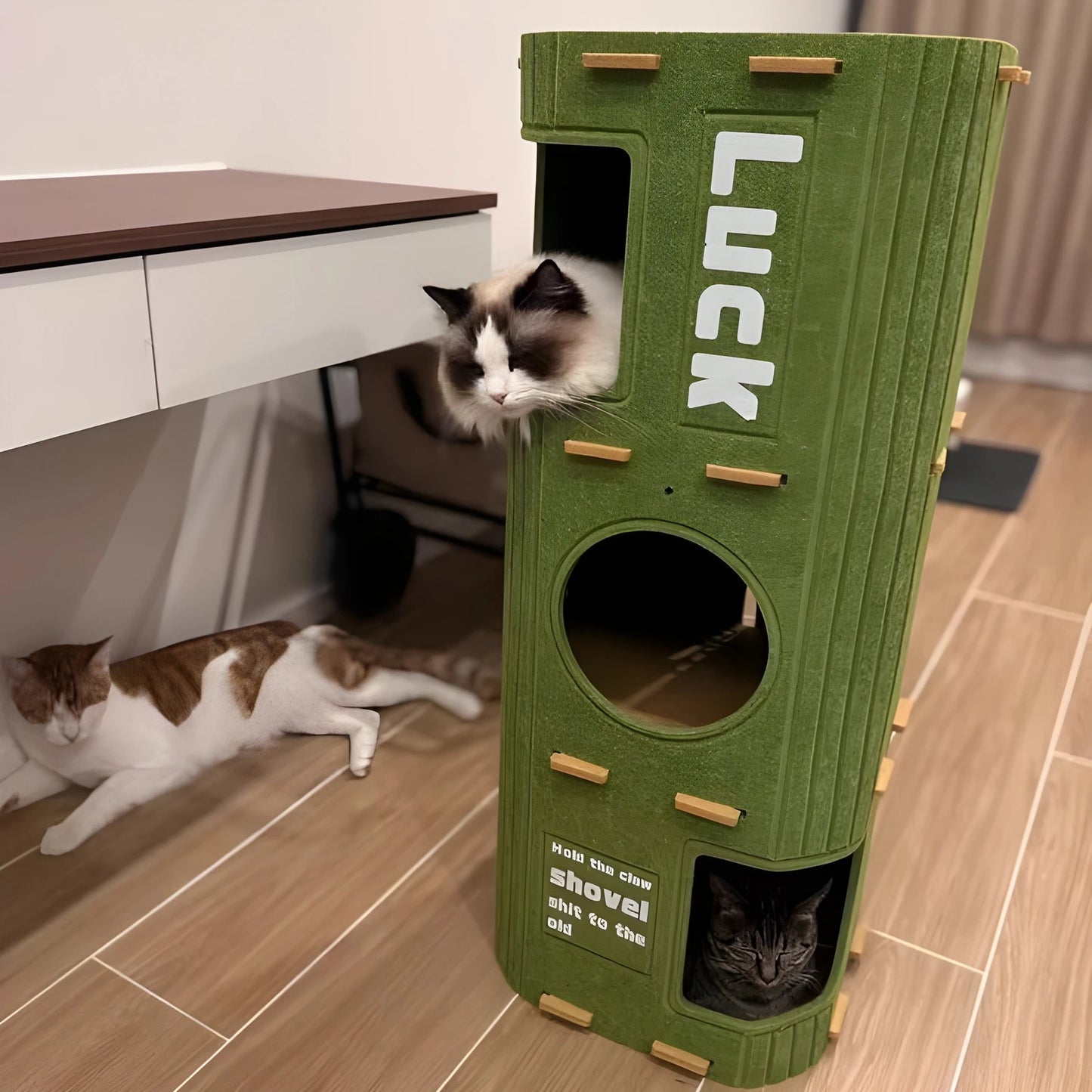 Multi-Layer Cat Nest Cat Climbing Frame Integrated Closed Security Cat Sleeping Nest Scratch-Resistant Wear-Resistant Four-Seas